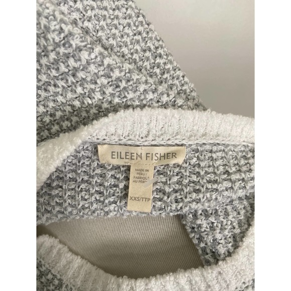 Eileen Fisher Peruvian Sweater Pull Over Extra Extra Small 100% Organic Cotton - Picture 6 of 6